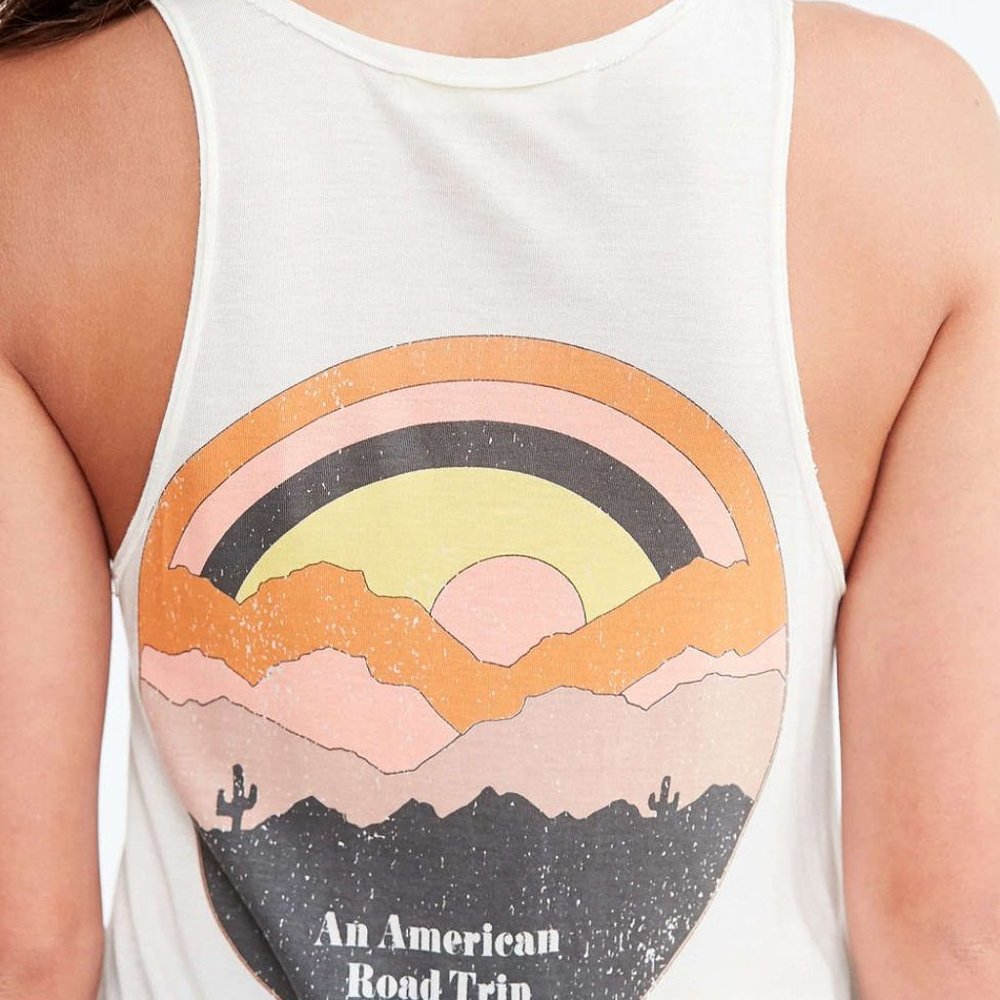 Across the West Cream Tank Top Project Social T UO